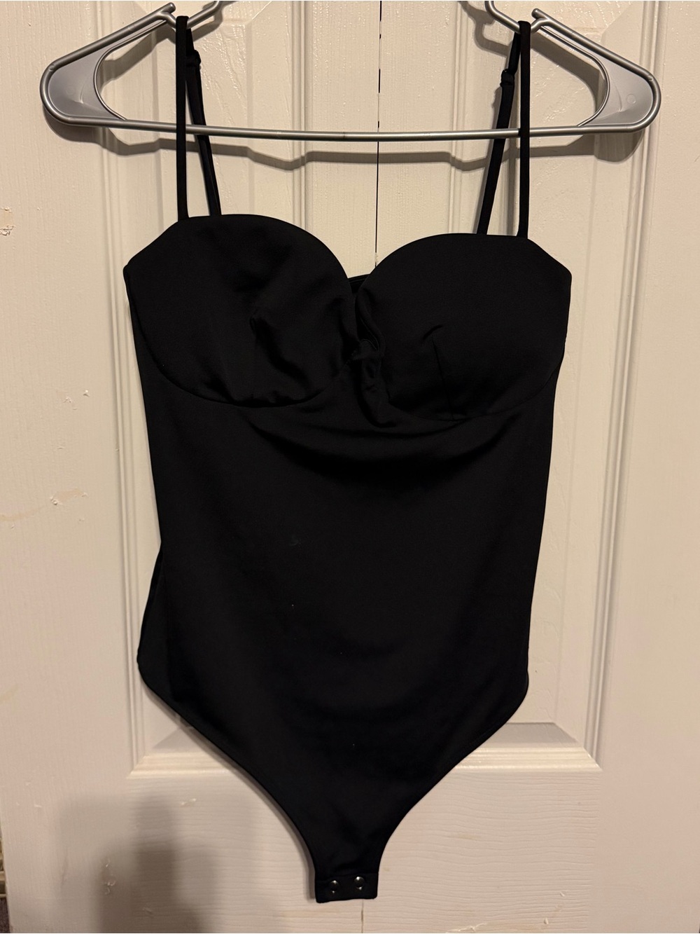 Express Black Strap Bustier Bodysuit